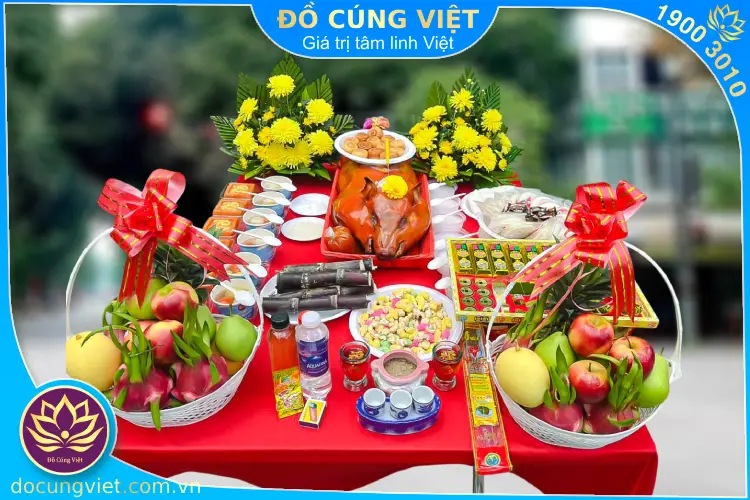 Hình ảnh mâm cúng chúng sinh (cúng cô hồn) rằm tháng 7