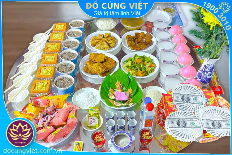 Hình ảnh mâm cúng rằm hàng tháng