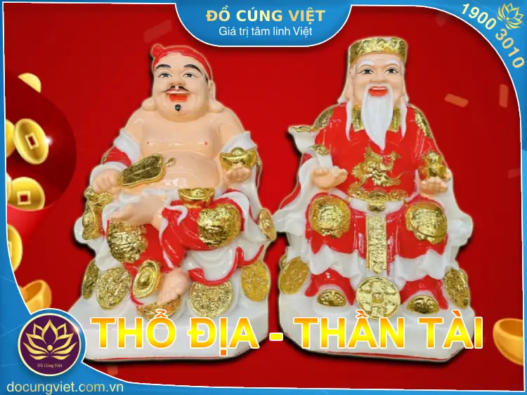 Hình ảnh Thần Tài và Thổ Địa