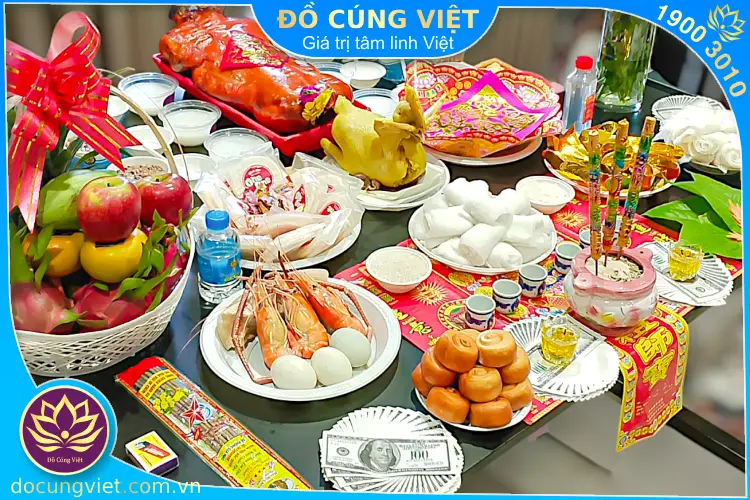 Hình ảnh mâm cúng tổ nghề