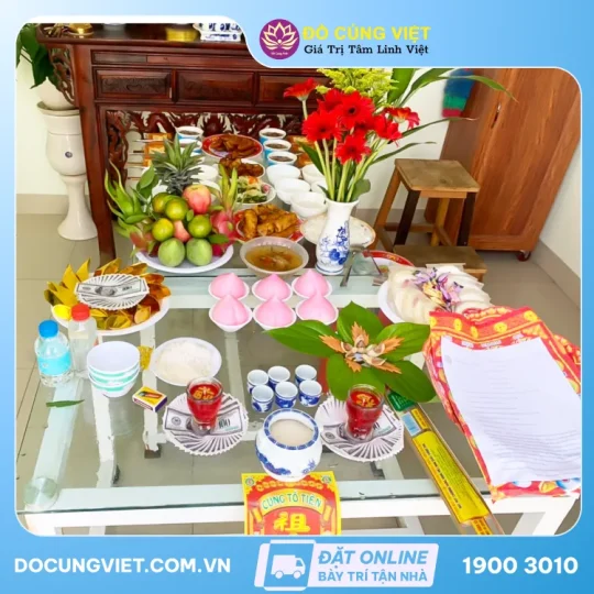 Mâm cúng Rằm, mùng 1 hàng tháng - 2