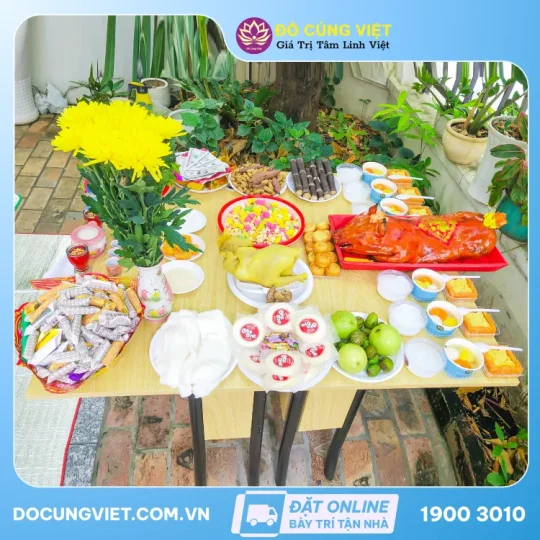 Mâm cúng cô hồn hàng tháng - GÓI VIP