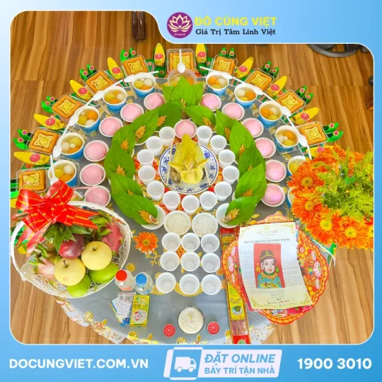 Mâm cúng đầy tháng bé gái - GÓI 2