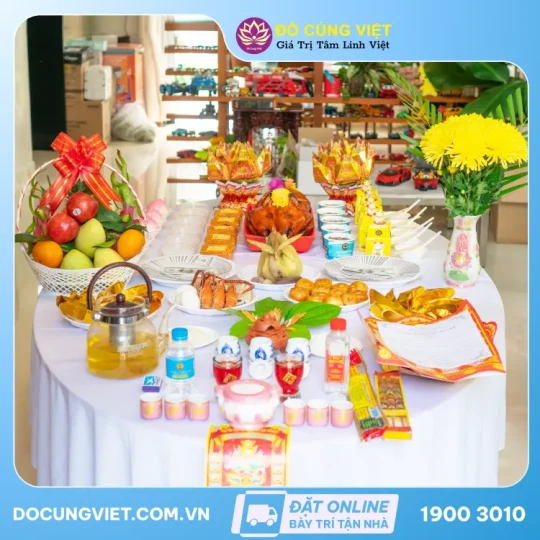 Mâm cúng nhập trạch về nhà mới - GÓI 2