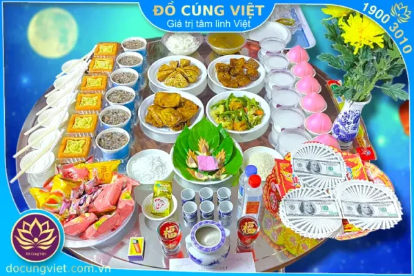 Mâm cúng rằm tháng giêng
