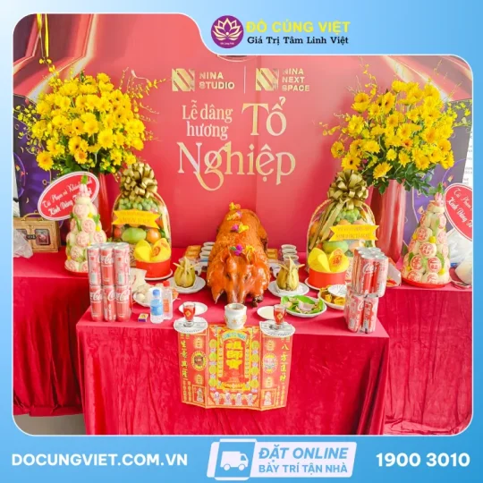 Mâm cúng tổ nghề