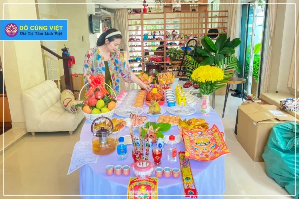 Mâm cúng nhập trạch về nhà mới