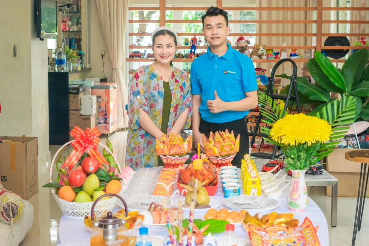 Đồ Cúng Việt phục vụ mâm cúng nhà mới cho Diễn viên Ngọc Lan