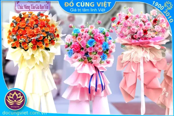 hoa chúc mừng khai trương