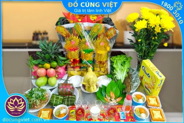 Hình ảnh mâm cúng bếp mới