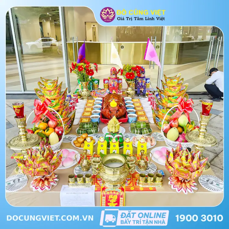 mâm cúng khai trương