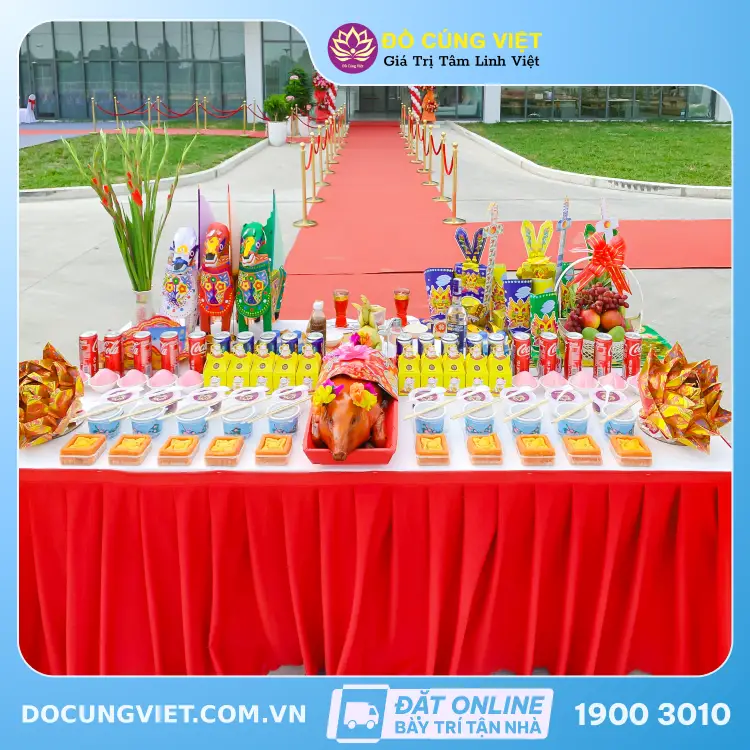 mâm cúng khai trương