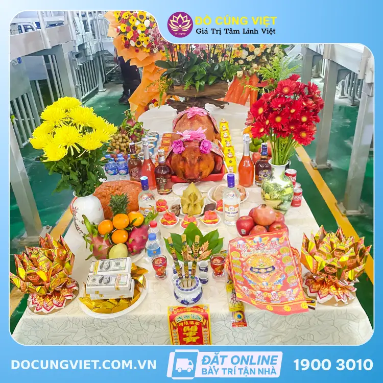 mâm cúng khai trương
