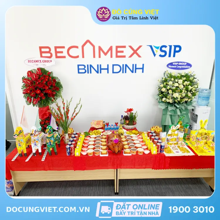 mâm cúng khai trương