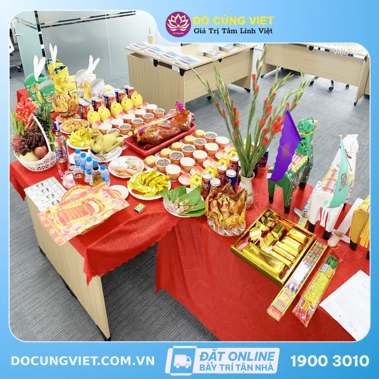 mâm cúng khai trương