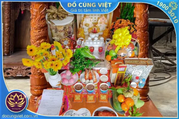 Mâm cúng thần tài
