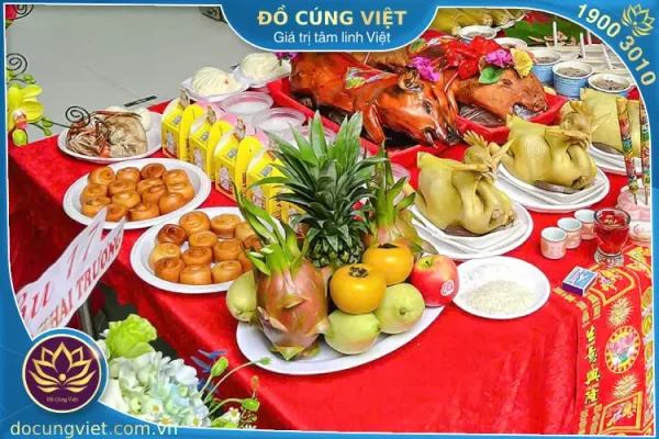 trái cây ngày cúng khai trương